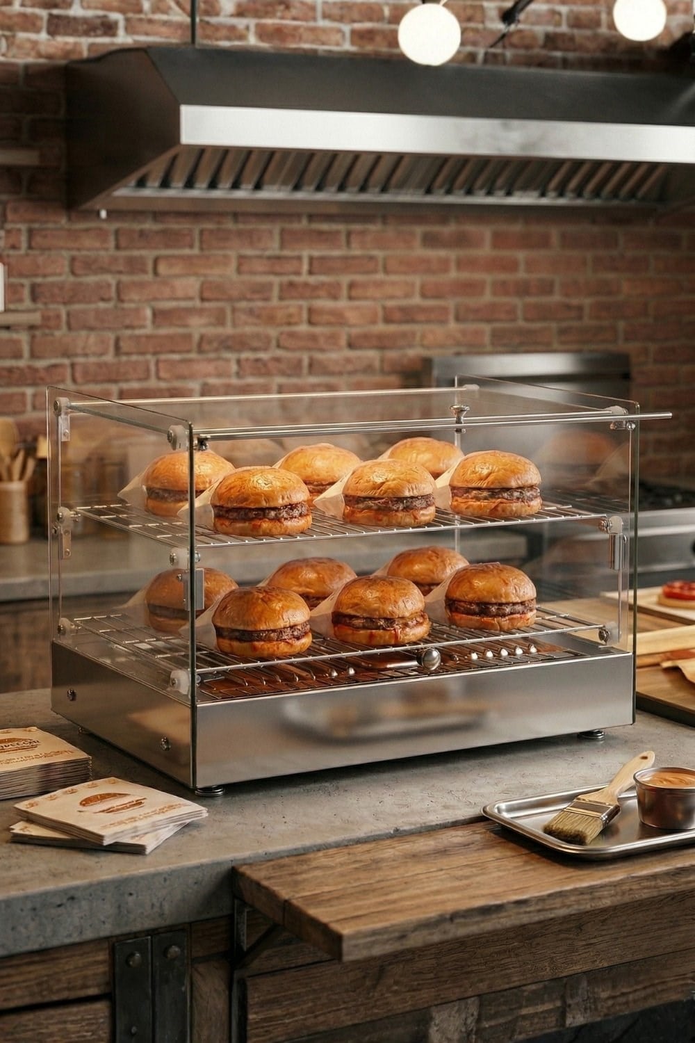 Vosco Sıcak Teşhir Dolabı 50L