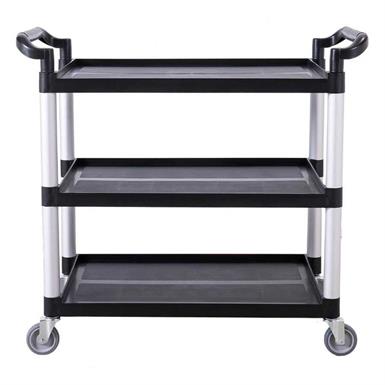 3 Katlı Servis Arabası Siyah