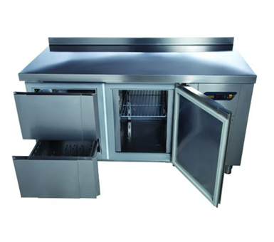 Ndustrio Tezgah Tipi 2 Kapılı - 2 Çekmeceli Snack Buzdolabı