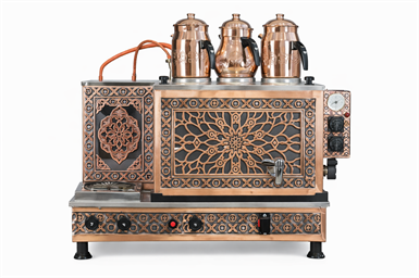 3 Demlikli Full Otomatik Bakır Çay Kazanı Doğalgaz&Elektrik