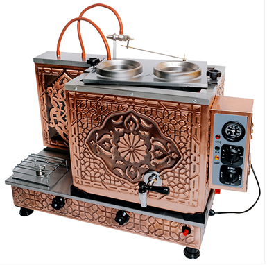 2 Demlikli Bakır Çay Kazanı