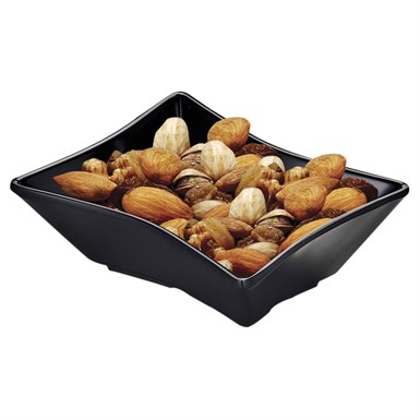 Biradlı Açık Büfe Minimalist Melamin Sosluk (11,5x7x4) (Siyah-kırmızı-beyaz)