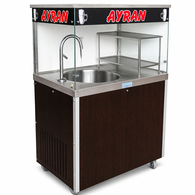 DEM06B-Bardak Raflı 20 Litre Yayık Ayran Makinası