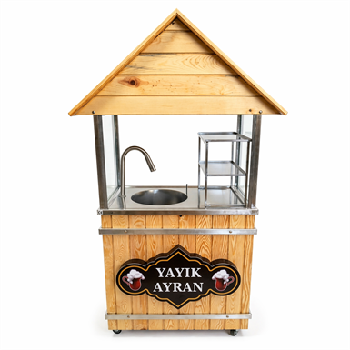 DEM11B-Çatılı 36 Litre Yayık Ayran Makinası