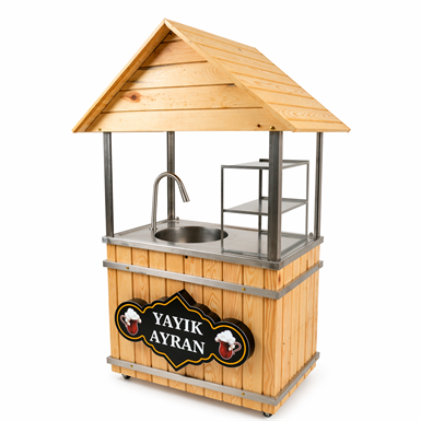 DEM11B-Çatılı 36 Litre Yayık Ayran Makinası