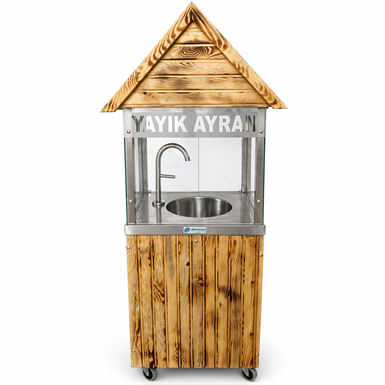 DEM11M5-Mini Çatılı 50 Litre Yayık Ayran Makinası