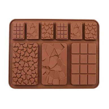 Epinox Çikolata Kalıbı - Silikon - Karışık Tablet (SCK-87)