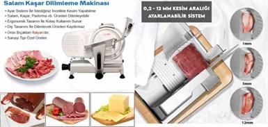 Epinox Gıda Dilimleme Makinesi 25 cm 220W (GDM-25)