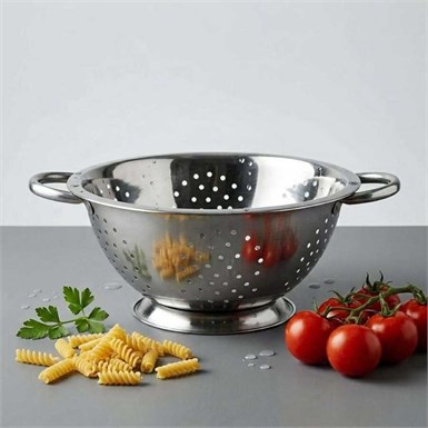 Epinox Makarna Süzgeci Çelik 28 cm (PASLANMAZ) (MS-28)