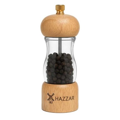 Hazzar Akrilik Ahşap Tuz/Biber Değirmeni Seramik 16 cm (DSAA-160)