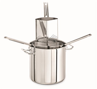 Kapp Çoklu Makarna Pişirme Tenceresi 40 cm (4 Süzgeç) - 32 Lt