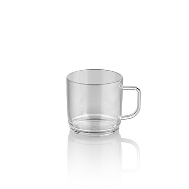 Plastport Kırılmaz Çay Kahve Kupası - Şeffaf 250 ml