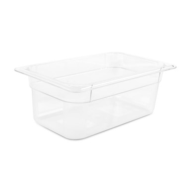 Plastport Kırılmaz Şeffaf Gastronom Küvet 1/4-100 (12li Koli)
