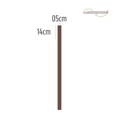 Rubikap FP.STR.SCO.001 14 cm Bar Pipet 14x5 mm PLA Wastepresso (3000li Koli)