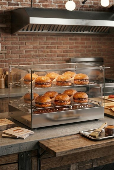 Vosco Sıcak Teşhir Dolabı 50L