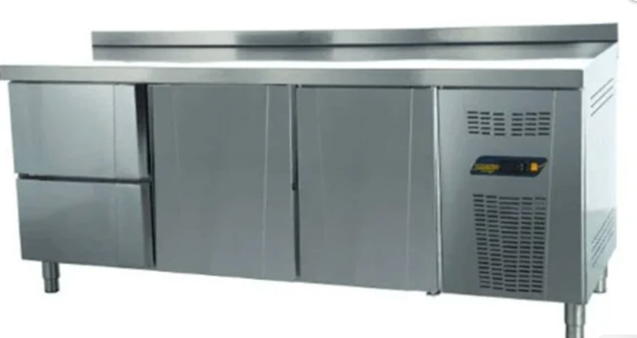 Ndustrio Tezgah Tipi 2 Kapılı - 2 Çekmeceli Snack Derin Dondurucu