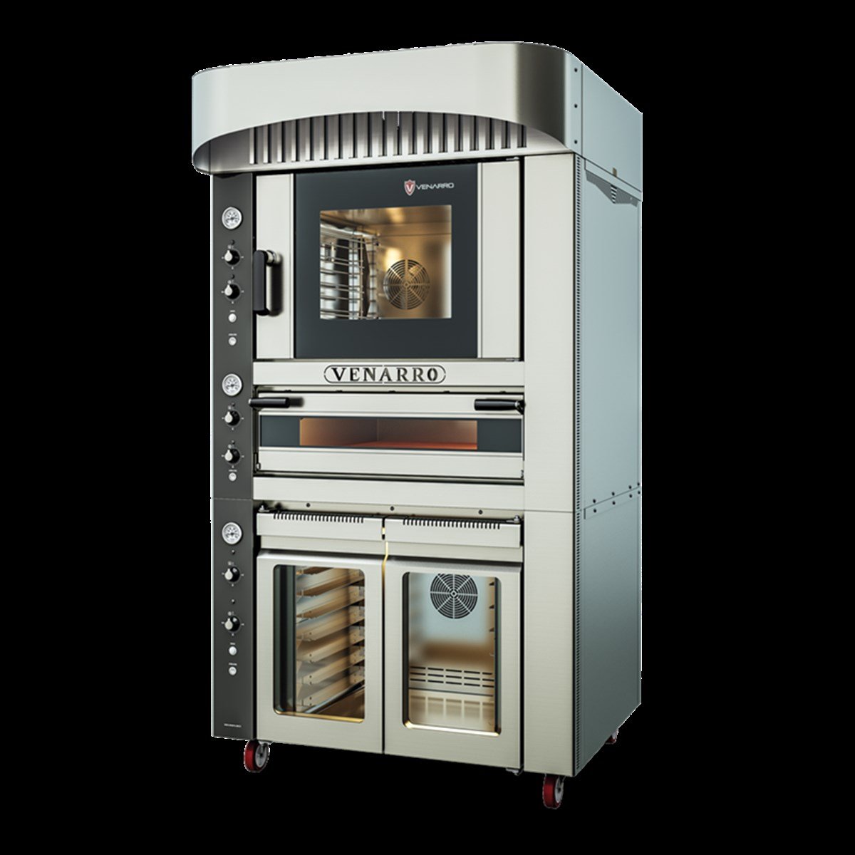 Kombine Sabit Fırın Set & Mayalandırma & Davlumbaz