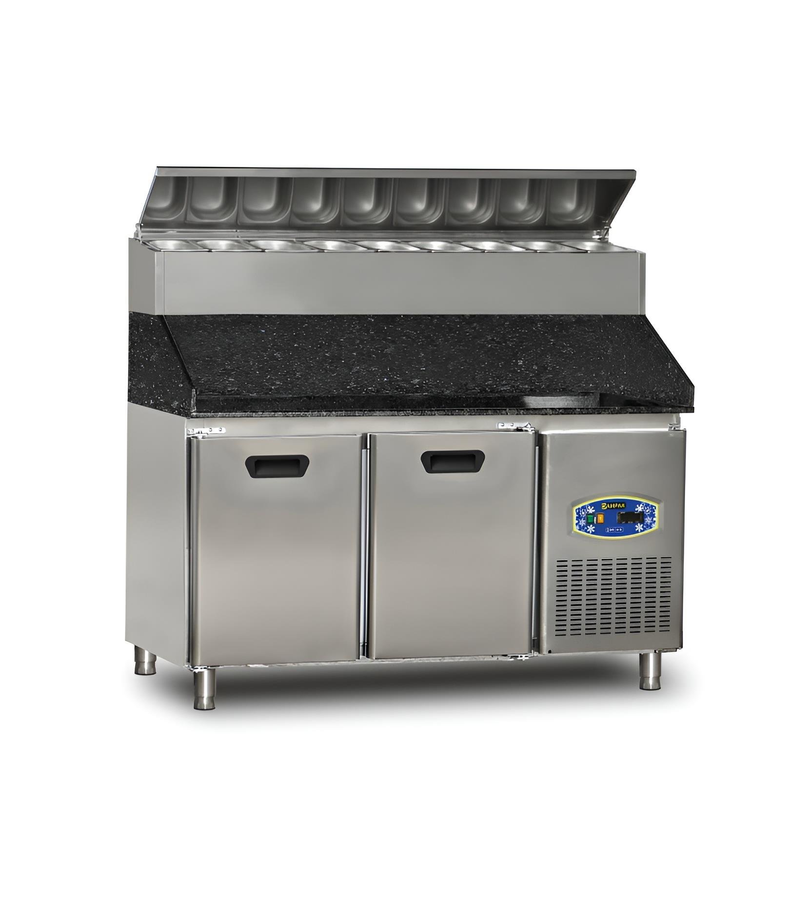 Pizza Hazırlık Buzdolabı Yüksek Model Çift Kapılı