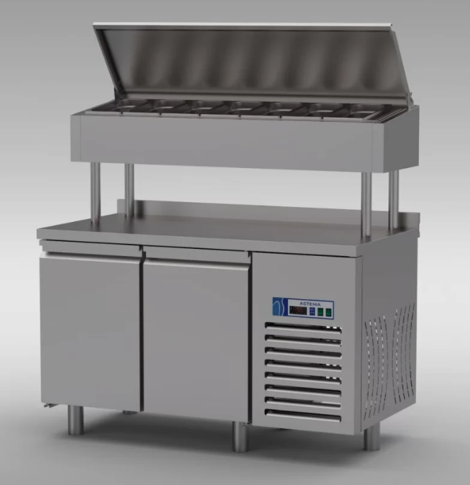 Pizza ve Salata Hazırlık Buzdolabı Yüksek Model 2 Kapılı