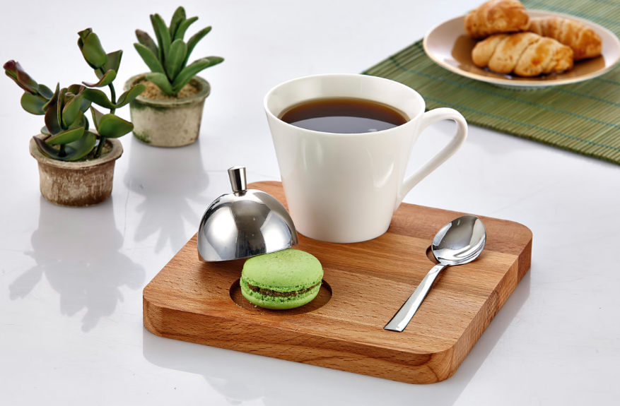 Biradlı Ahşap Kare Nescafe Seti 17,5x17,5x2-GIDA SERVİS EKİPMANLARI - Demasan
