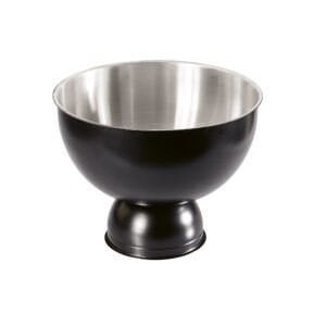 Biradlı Çelik Punch Kase Siyah 20xH20 cm-Sunum Tabakları ve Kaseler - Demasan
