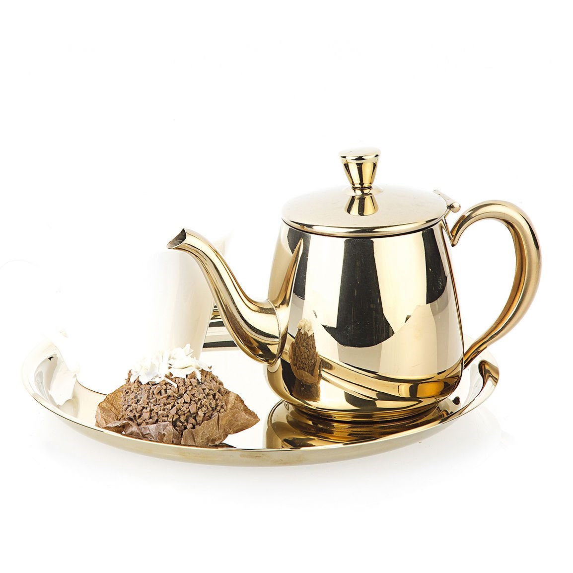 Biradlı Kahve & Çay Takımı (GRV-238-Altın)-GIDA SERVİS EKİPMANLARI - Demasan
