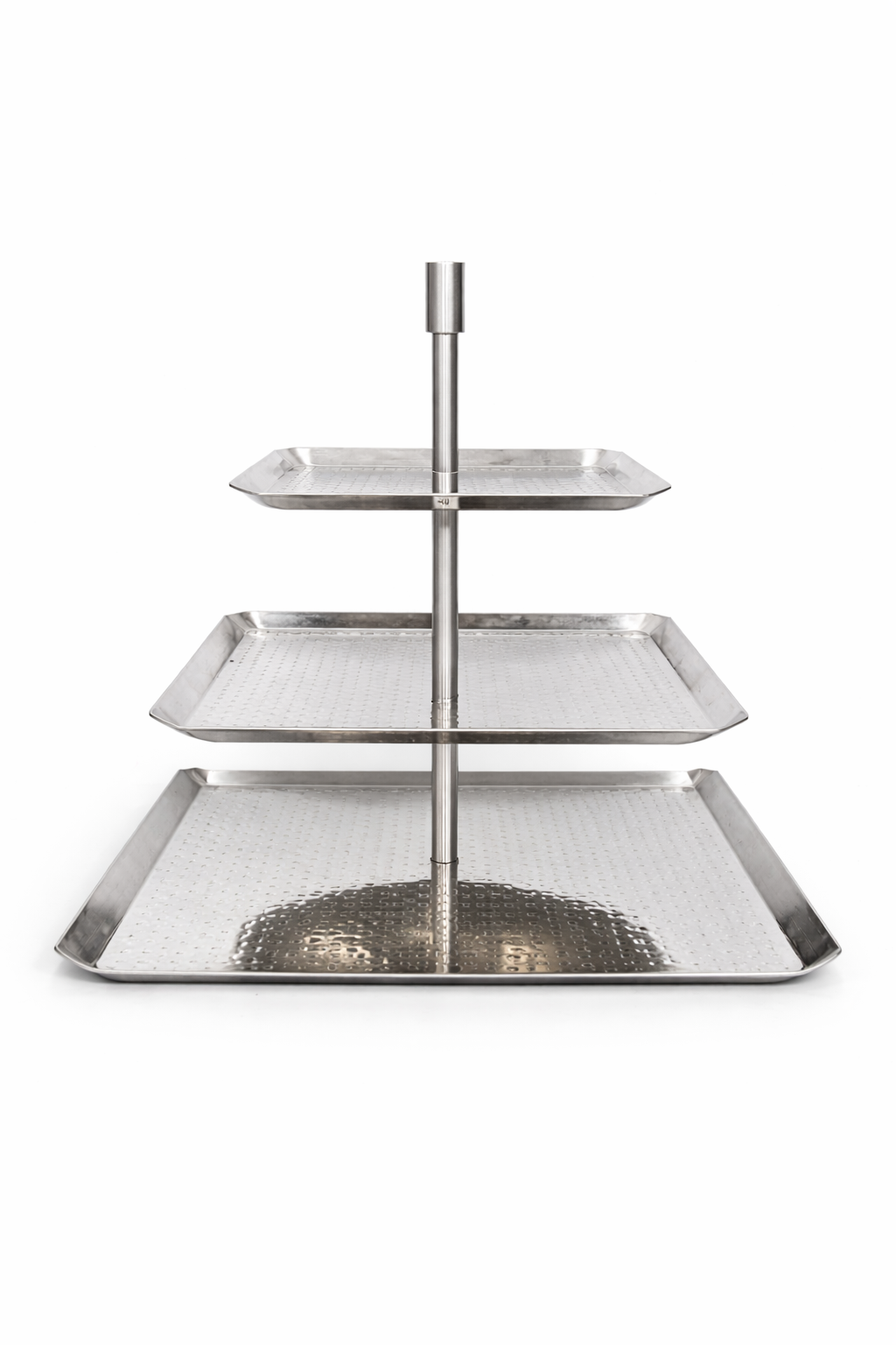Biradlı Lumina Üç Katlı Premium İkramlık (25,5 & 20,5 & 15,5 cm H:37,5 cm)-Sunum Standları ve Yükselticiler - Demasan
