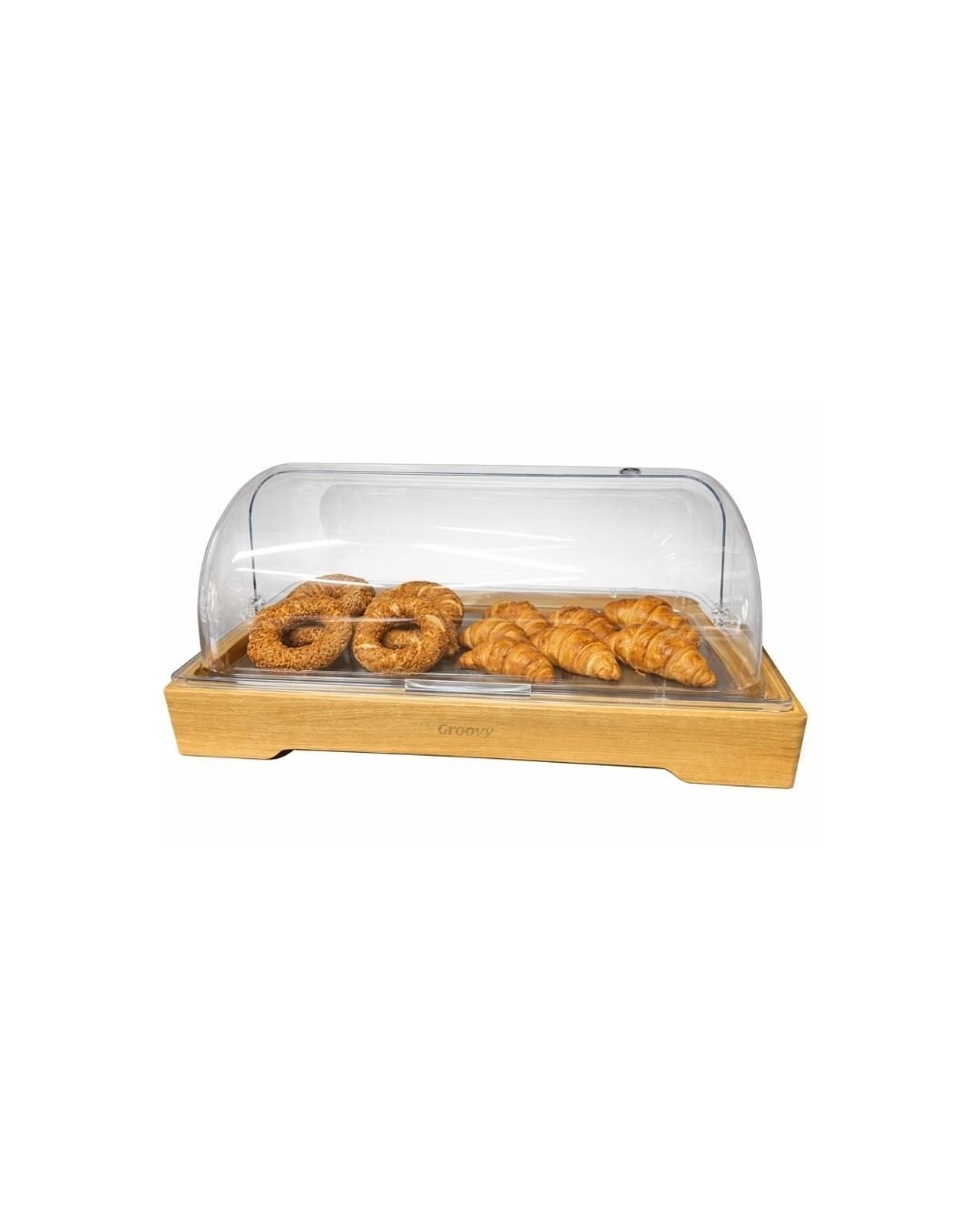 Biradlı Rolltop Teşhir Standı (55x35x24 cm)-Sunum Standları ve Yükselticiler - Demasan
