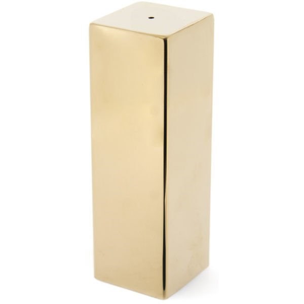 Biradlı Tekli Biberlik Kare Altın 4x4x10 cm-Sosluk, Reçellik ve Şişeler - Demasan
