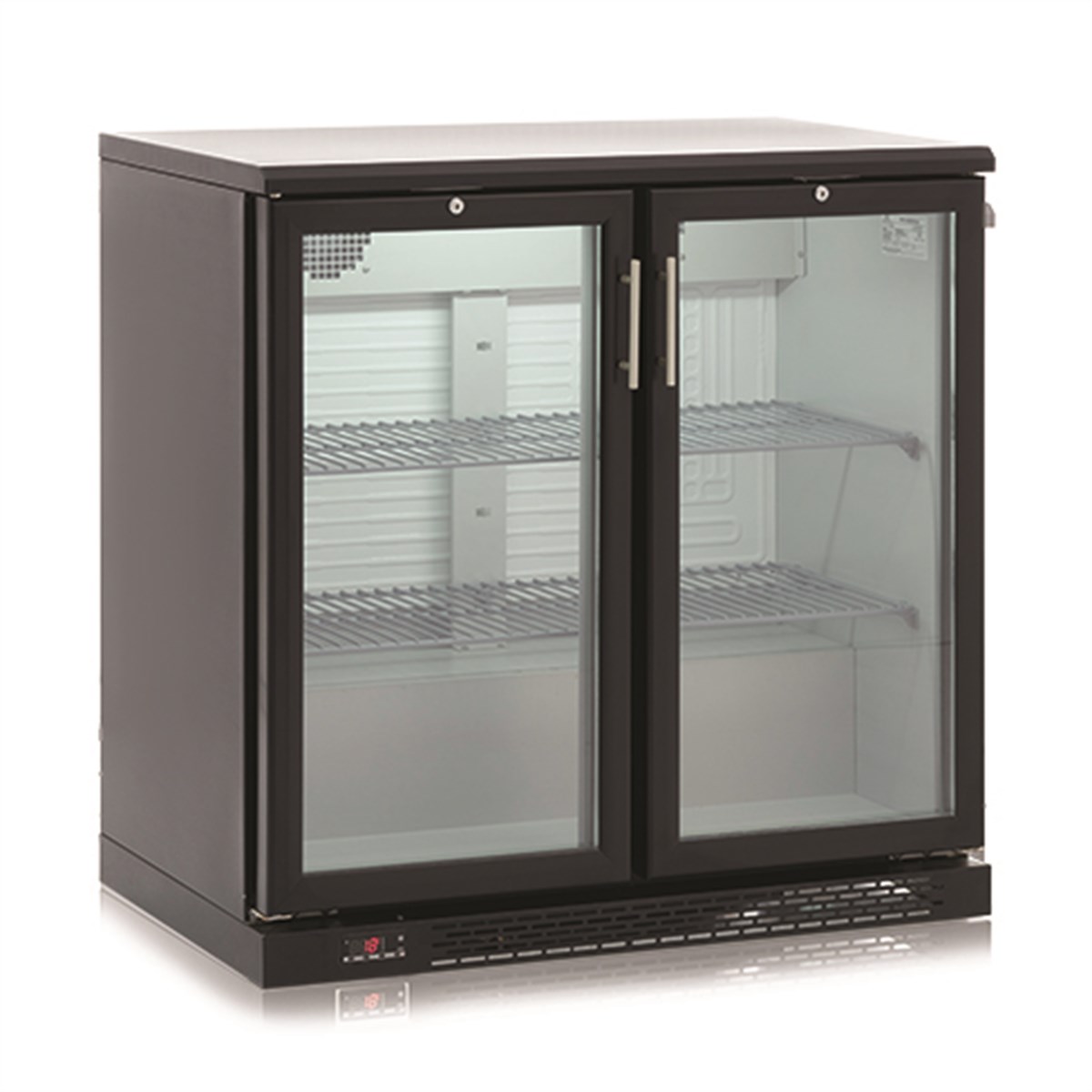 шкаф холод со стеклом caravell 390 0