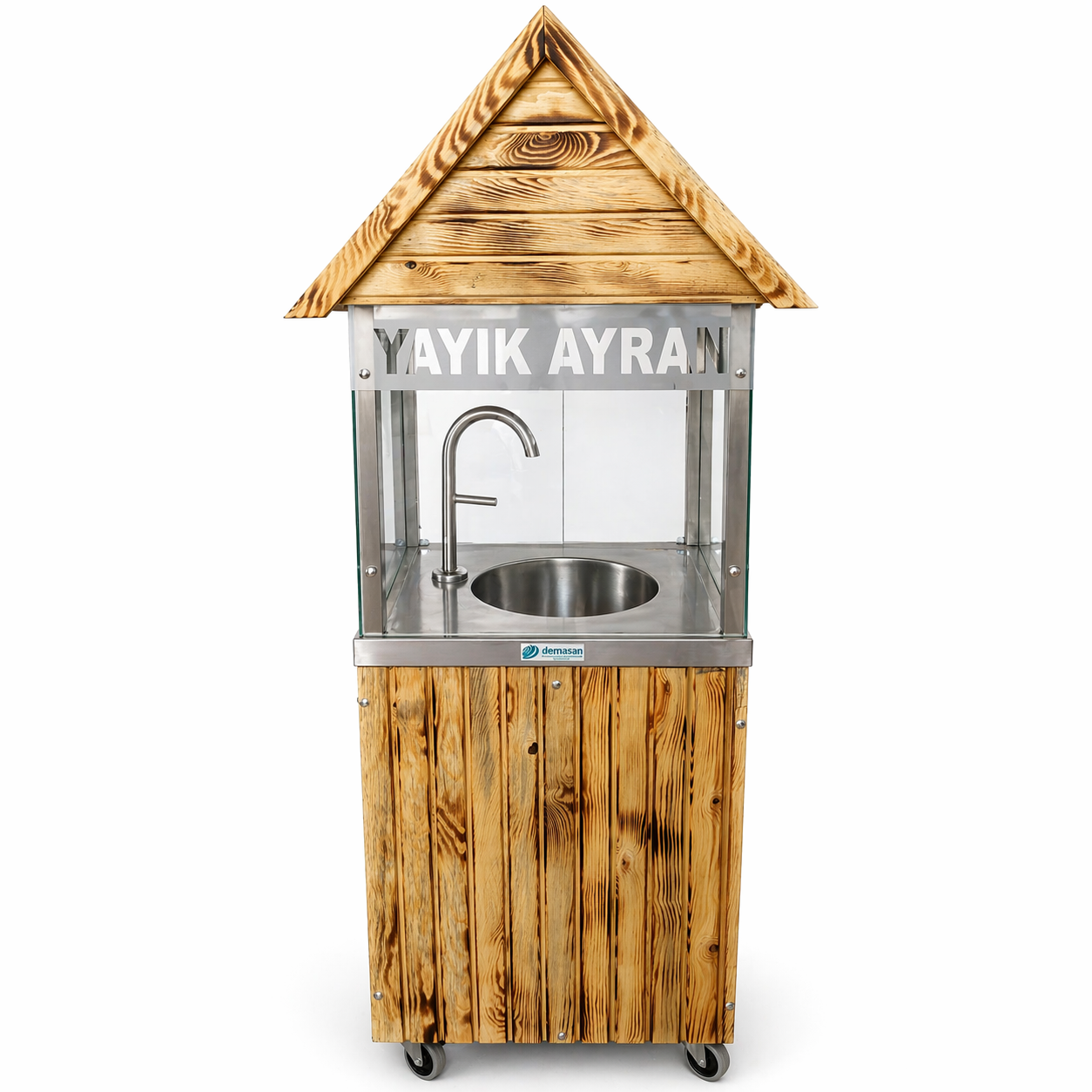 DEM11M-Mini Çatılı 36 Litre Yayık Ayran Makinası-YAYIK AYRAN MAKİNALARI - Demasan
