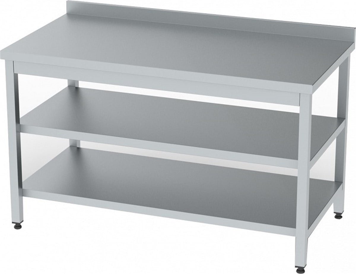Dtaç12060-120x60x85 cm Ara Raflı , Alt Tablalı Çalışma Tezgahı
