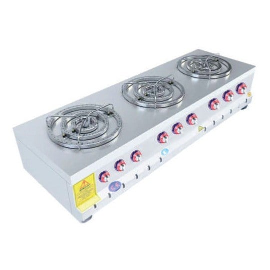 Emeksan 3X3 Künefe Ocağı, 120x40x18 cm, 25,75 kW-Künefe Ocakları - Demasan
