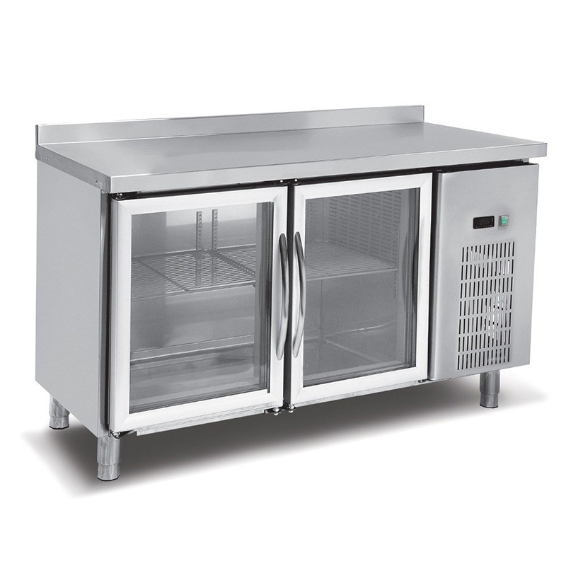 Empero Camlı Tezgah Tipi Buzdolabı 2 Kapılı, 1500x700x850 mm, 0.17 kW, 300 lt