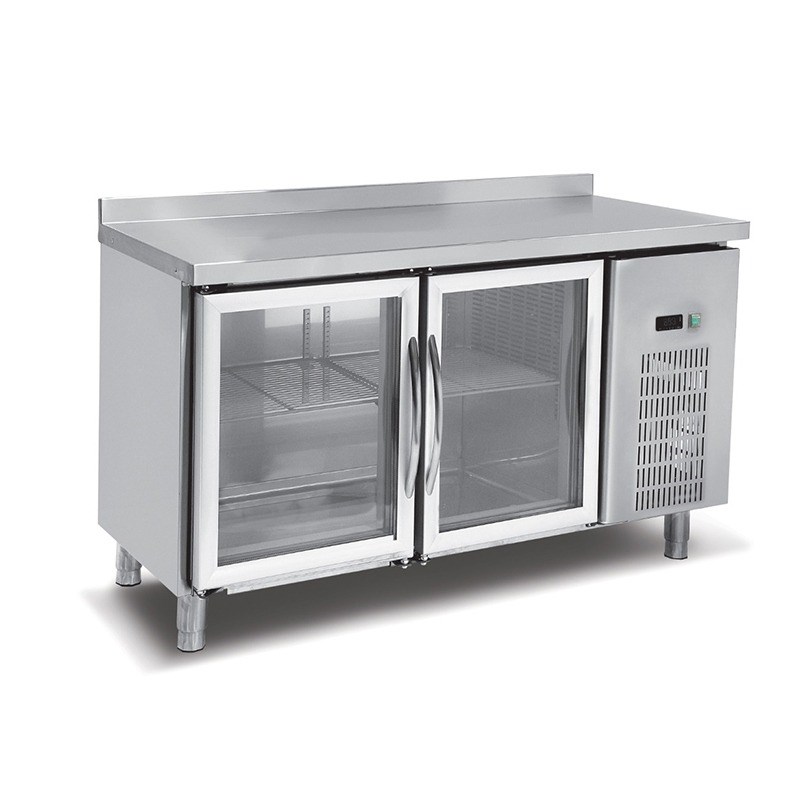 Empero Camlı Tezgah Tipi Buzdolabı 2 Kapılı, 1500x600x850 mm, 0.17 kW, 250 lt