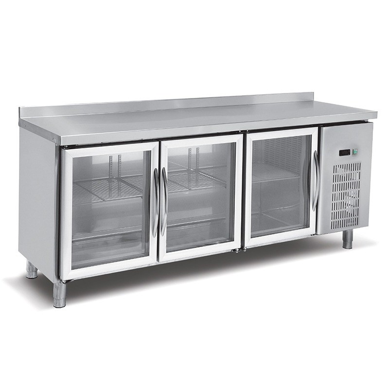 Empero Camlı Tezgah Tipi Buzdolabı 3 Kapılı, 2000x600x850 mm, 0.20 kW, 400 lt