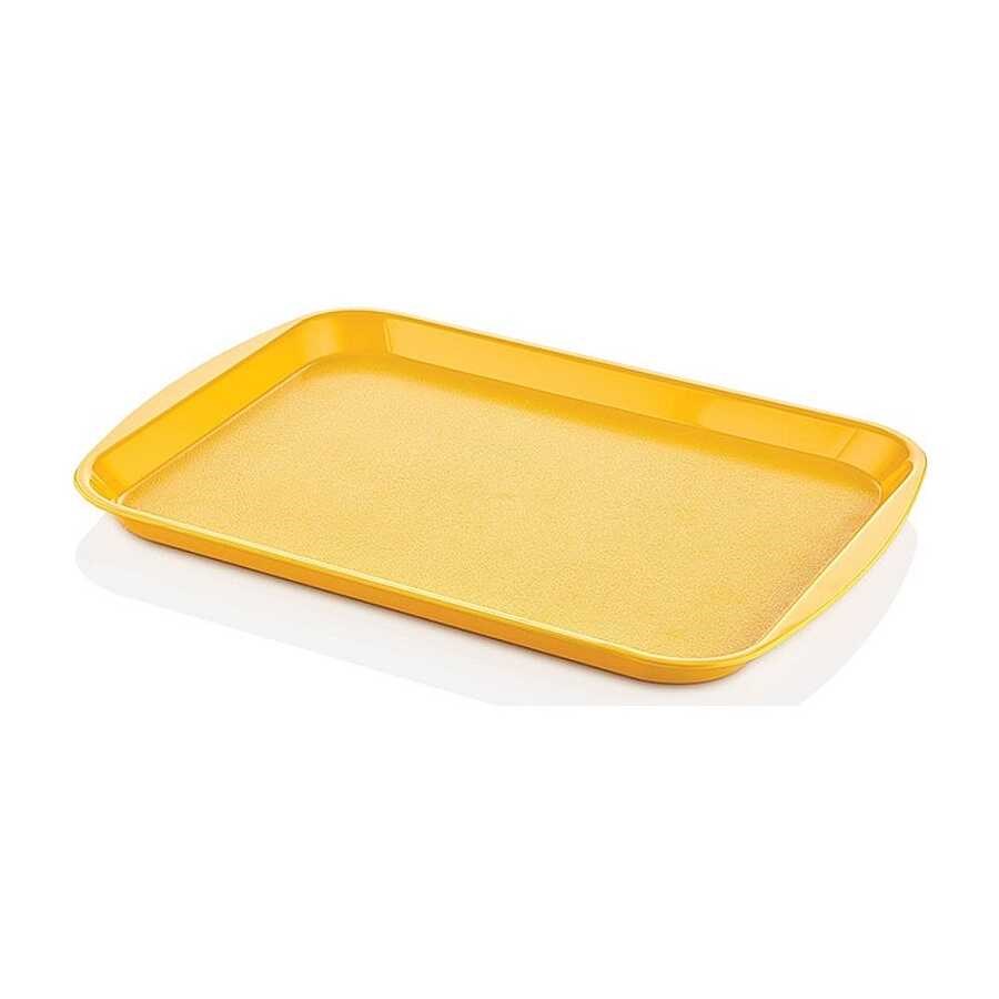 Epinox Tepsi Plastik Dikdörtgen 36x27cm Sarı (TPL-3627)-SERVİS TEPSİLERİ - Demasan
