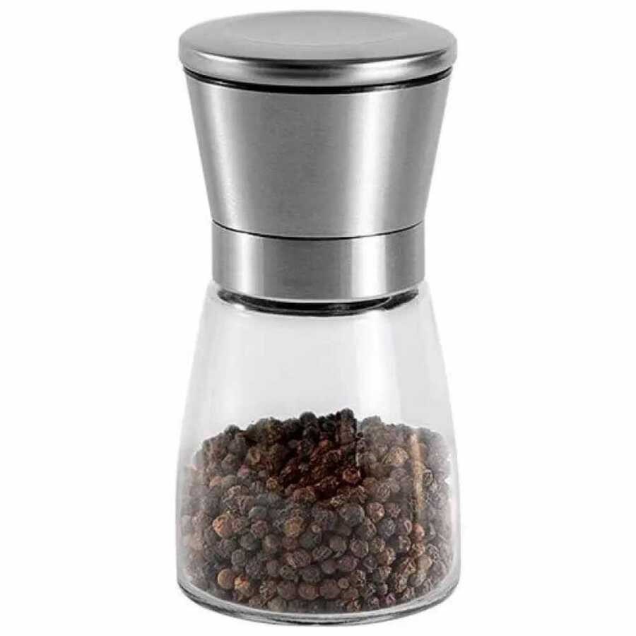 Epinox Tuz/Biber Değirmeni Çelik Kapak Cam Hazne 13 cm (CSM-130)-Sosluk, Reçellik ve Şişeler - Demasan
