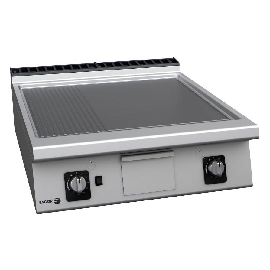 Fagor FT-G910 L+R Gazlı Pleyt Izgara (Fry Top), 800x930x290 mm-GAZLI PLEYT IZGARALAR - Demasan

