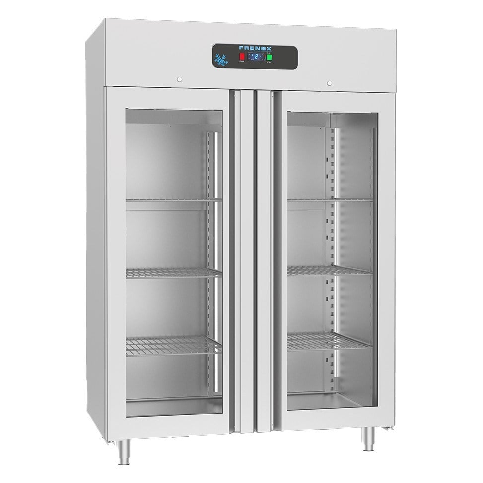 Frenox BL14-M-G-R290 Çift Kapılı Dik Tip Derin Dondurucu, Mono Blok, Cam Kapılı, 1400 Lt, 430 Kalite-DEPO TİPİ BUZDOLAPLARI - Demasan
