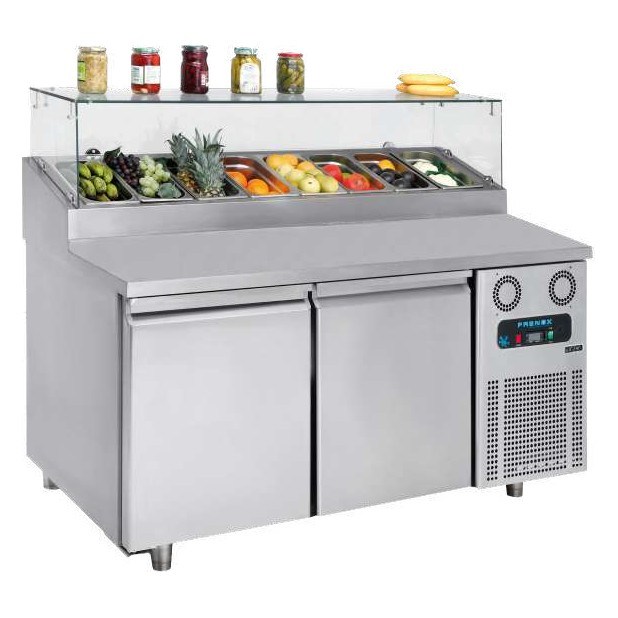 Frenox PMN-164-R290 Make-Up Pizza Hazırlık Buzdolabı, 46x66 Tepsi, 460 Lt, 304 Kalite-PİZZA HAZIRLIK DOLAPLARI - Demasan
