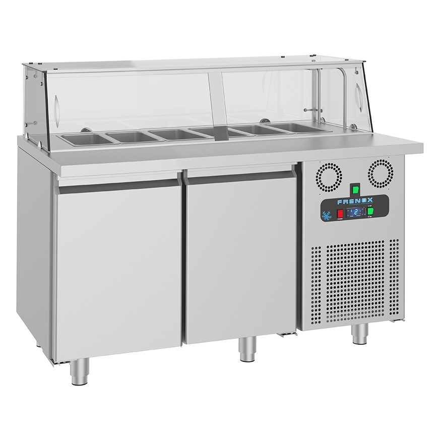 Frenox SHS2-R290 Sushi Servis Ünitesi, Tezgah Tipi Buzdolabı, 304 Kalite-TEZGAH TİPİ BUZDOLAPLARI - Demasan
