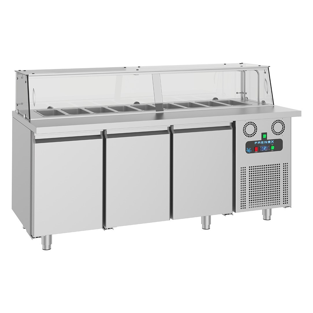 Frenox SHS3-R290 Sushi Servis Ünitesi, Tezgah Tipi Buzdolabı, 304 Kalite-TEZGAH TİPİ BUZDOLAPLARI - Demasan
