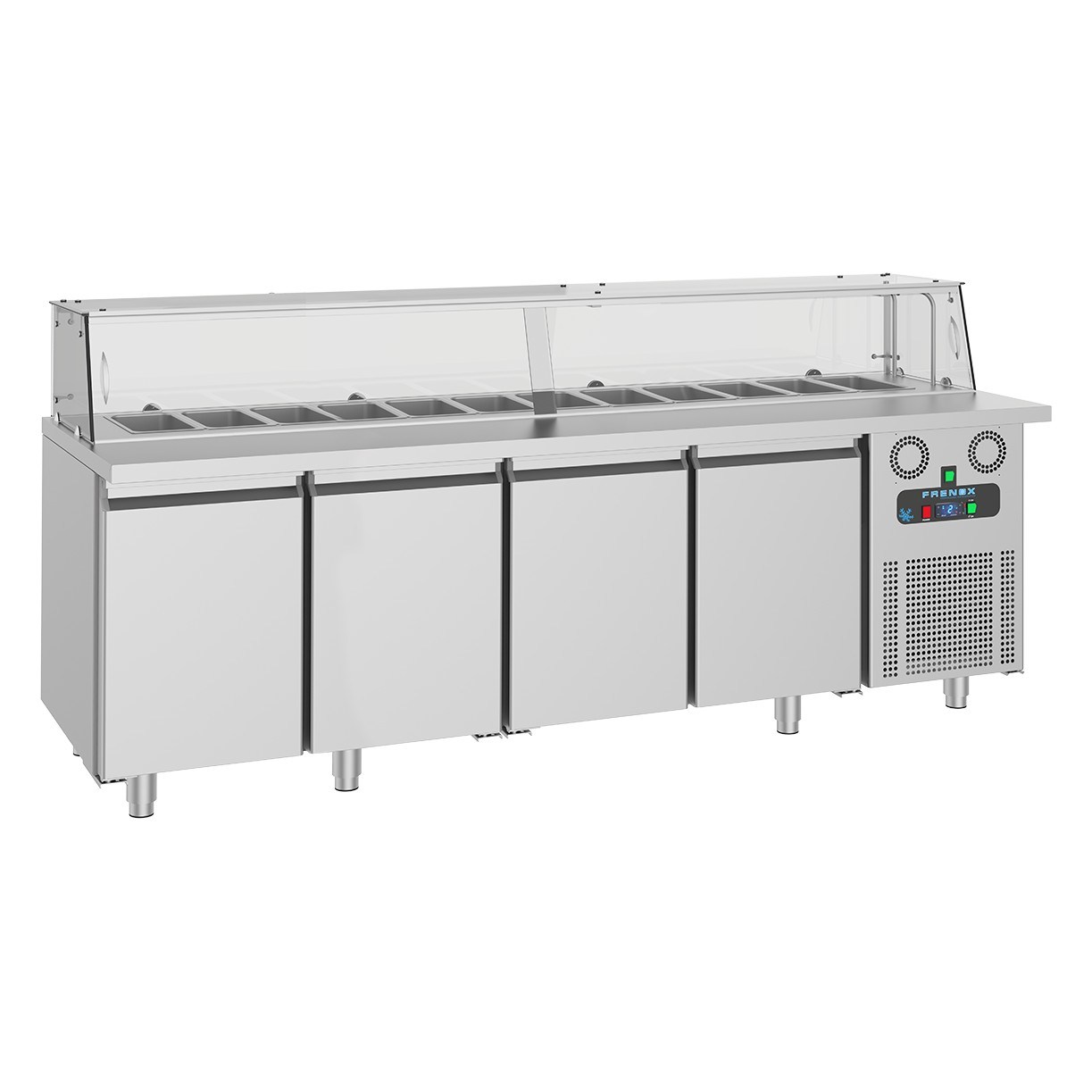 Frenox SHS4-R290 Sushi Servis Ünitesi, Tezgah Tipi Buzdolabı, 304 Kalite-TEZGAH TİPİ BUZDOLAPLARI - Demasan
