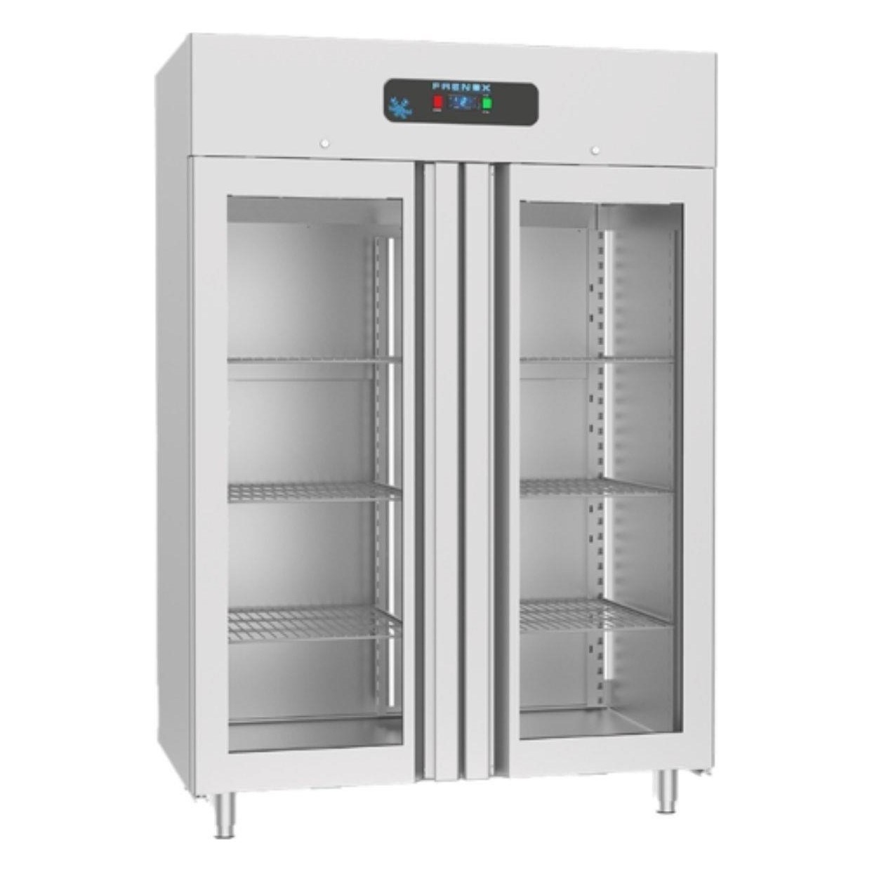 Frenox VN12-G-R290 Çift Kapılı Snack Dik Tip Buzdolabı, Cam Kapılı, 1200 Lt, 304 Kalite-DEPO TİPİ BUZDOLAPLARI - Demasan
