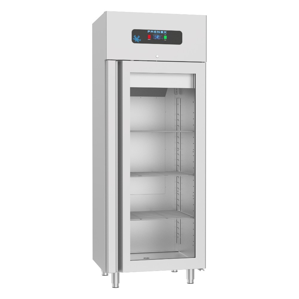 Frenox VN8-ISV-G-R290 Tek Kapılı Dik Tip Buzdolabı, GN 2/1, Cam Kapılı, 800 Lt, 304 Kalite-DEPO TİPİ BUZDOLAPLARI - Demasan
