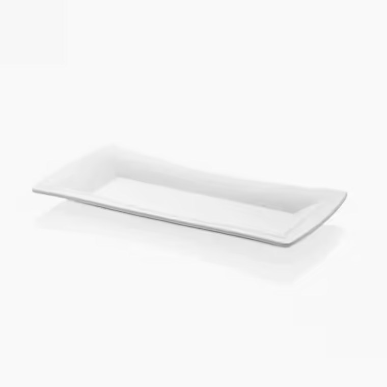 Gastro Boutique Boat Platter 34x17,5 cm - Krem Beyaz-Sunum Tabakları ve Kaseler - Demasan
