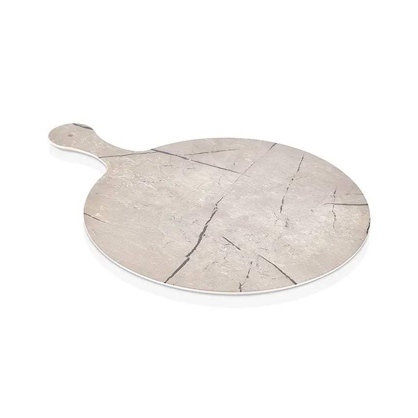 Gastro Boutique Cappuccino Marble Effect Yuvarlak Pano Ø 35 cm - L.48 cm-Sunum Tabakları ve Kaseler - Demasan
