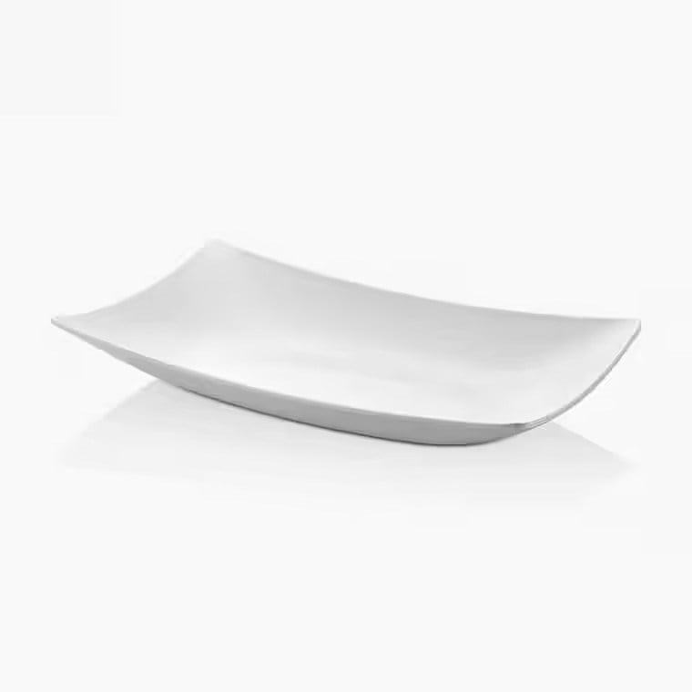 Gastro Boutique Como Dikdörtgen Platter 39x23 cm - Krem Beyaz-Sunum Tabakları ve Kaseler - Demasan
