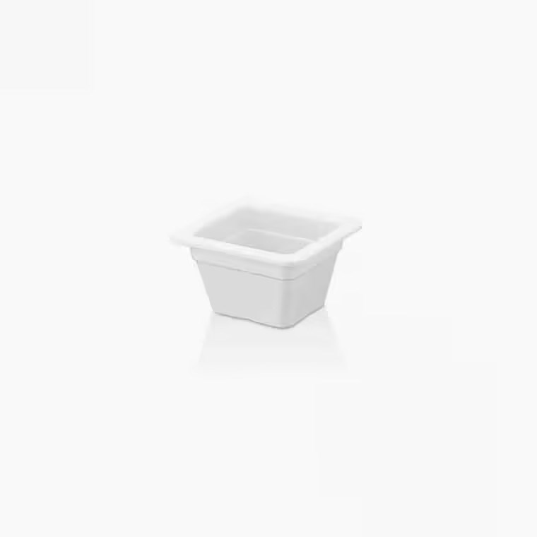 Gastro Boutique GN.1/6 Küvet 17,6x16,2cm 1.100 ml - Krem Beyaz-GASTRONOM KÜVETLER - Demasan
